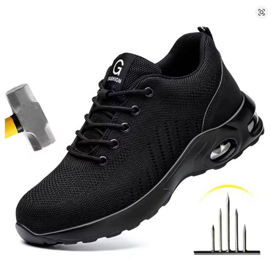 New Styles Men Safety Boots With Steel Toe Cap Anti-smash Work Sneakers Safety Shoes Men IndestructibleWork Boots Tactical Boots