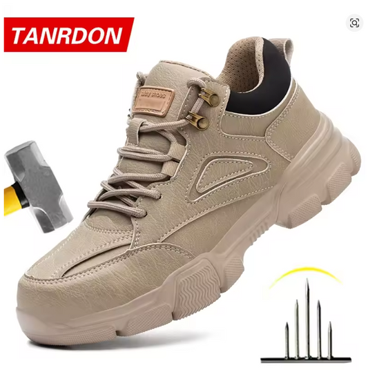 Safety Shoes Men Steel Toe Work Shoes Anti-smash Anti-puncture Indestructible Shoes Protective Boots Tactical Boots