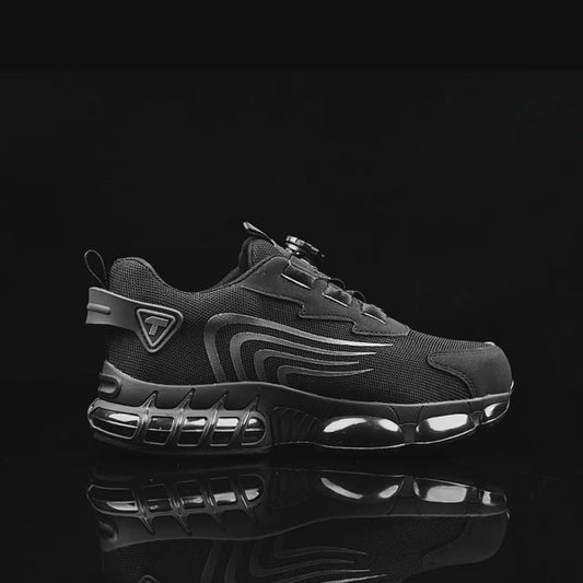 Rotary button new safety shoes for men, anti-impact and anti-piercing work shoes, fashionable men's sports shoes, and safety pro